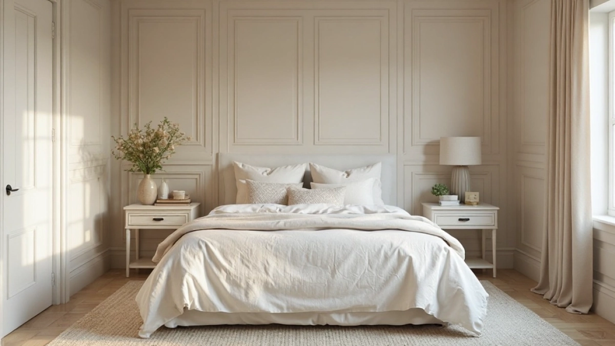 boazeria angielska w sypialni