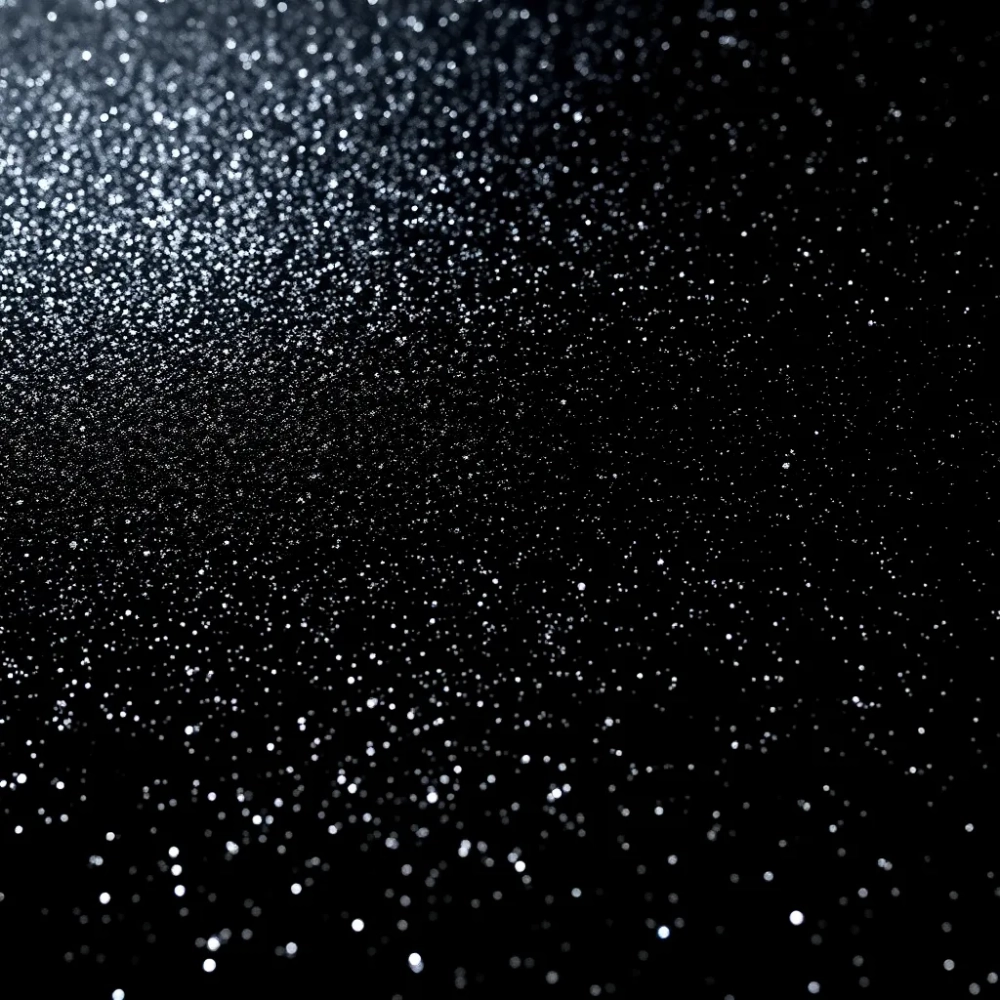 Czarna tapeta z brokatem