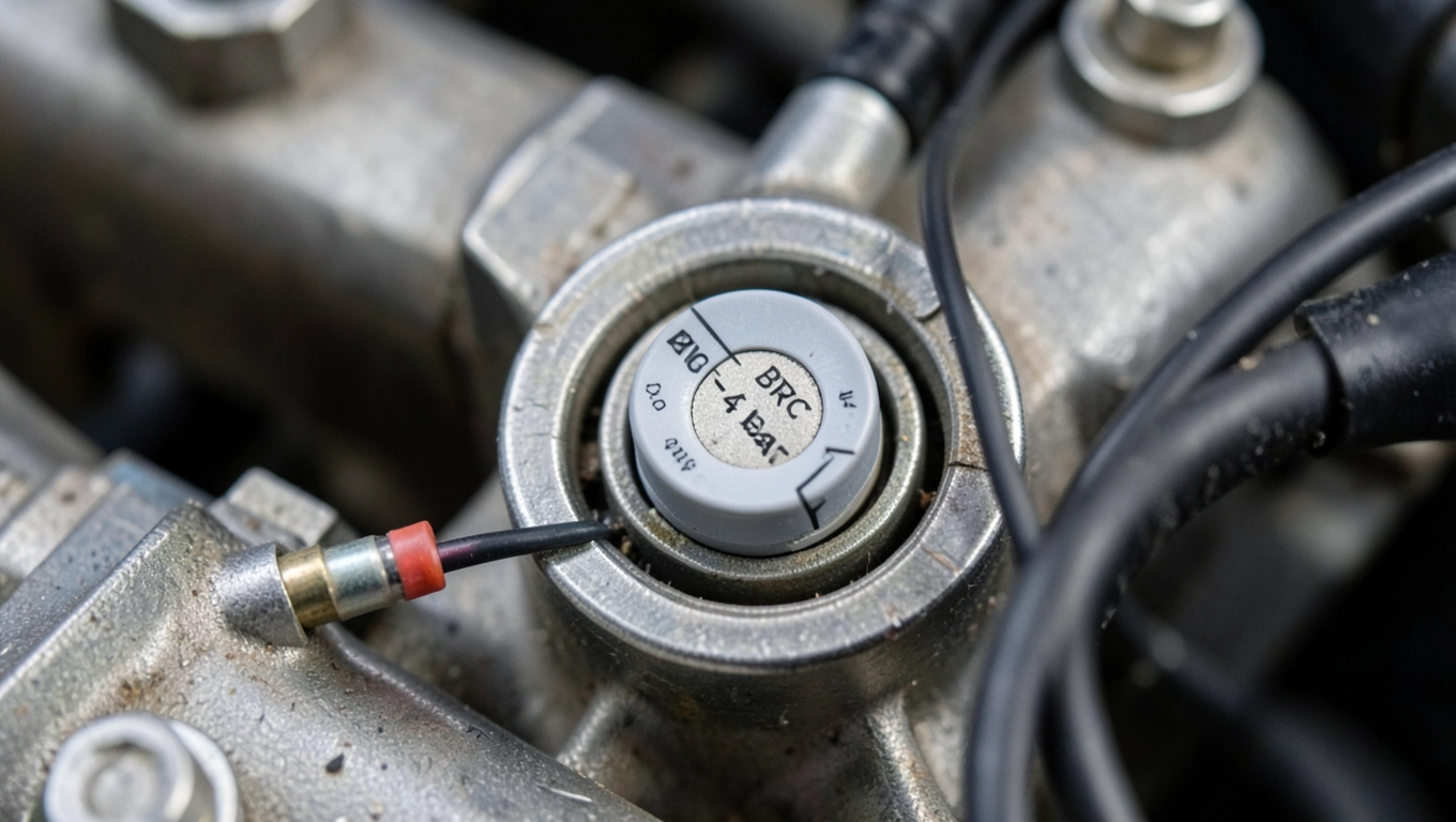 Czujnik ciśnienia w listwie BRC