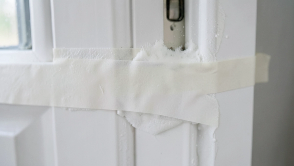 czym przykleić listwy maskujące do drzwi