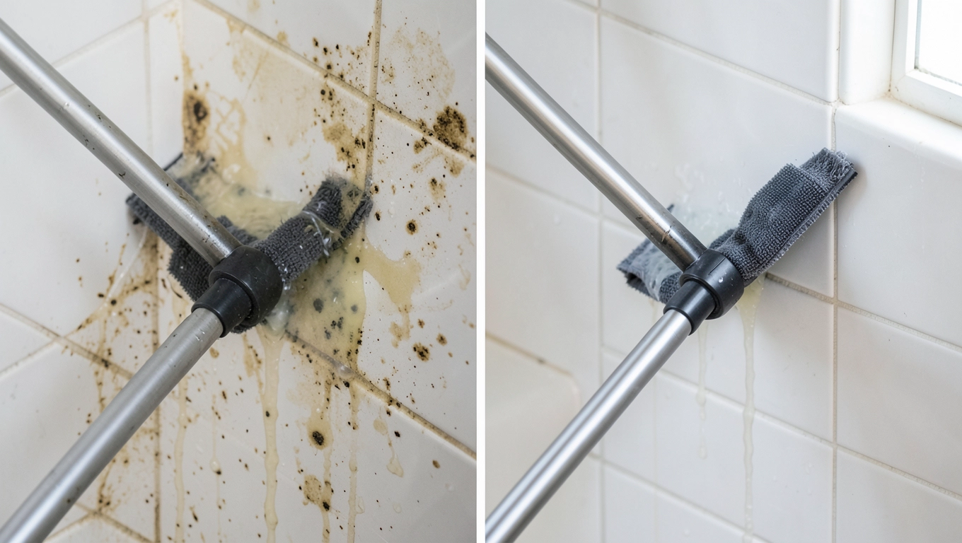 czyszczenie ścian łazienkowych mopem