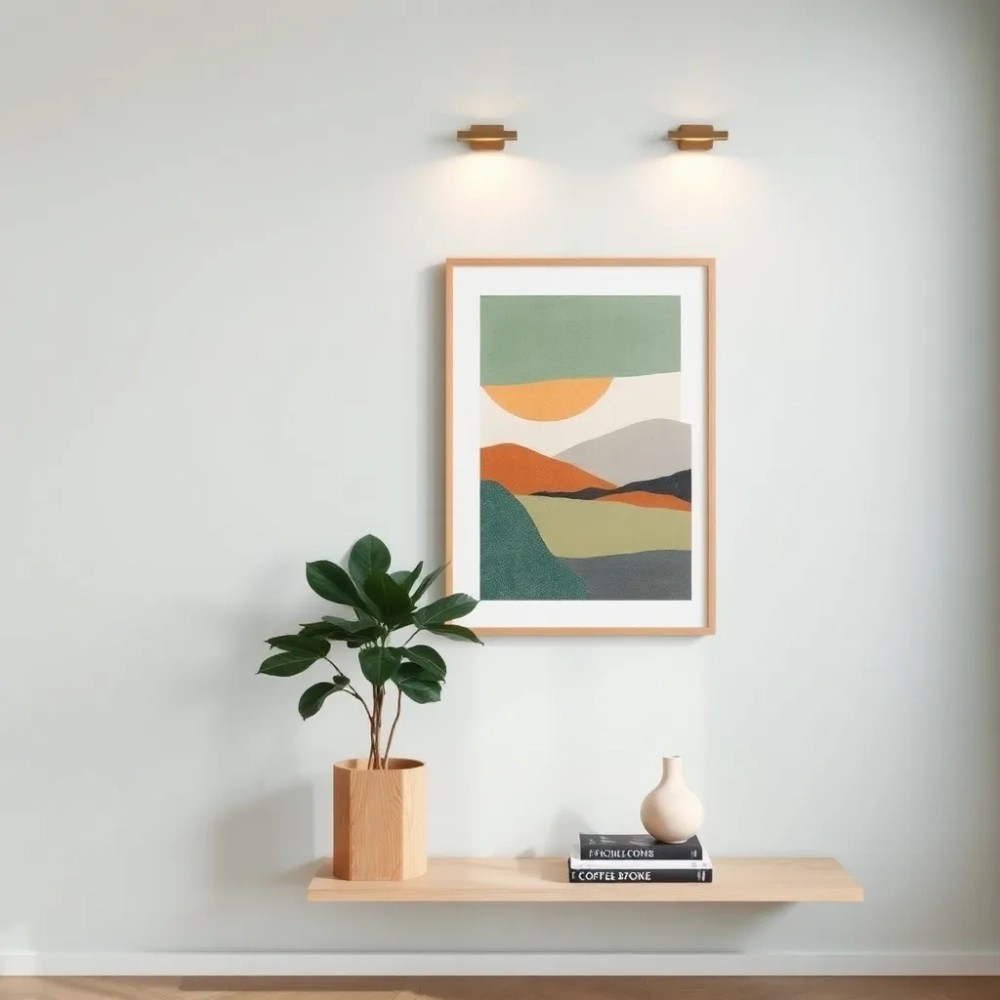 Dekoracja ściany w salonie