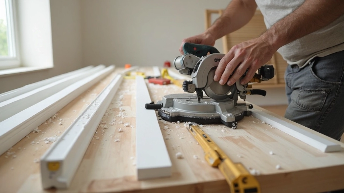 docinanie listwy przysufitowej