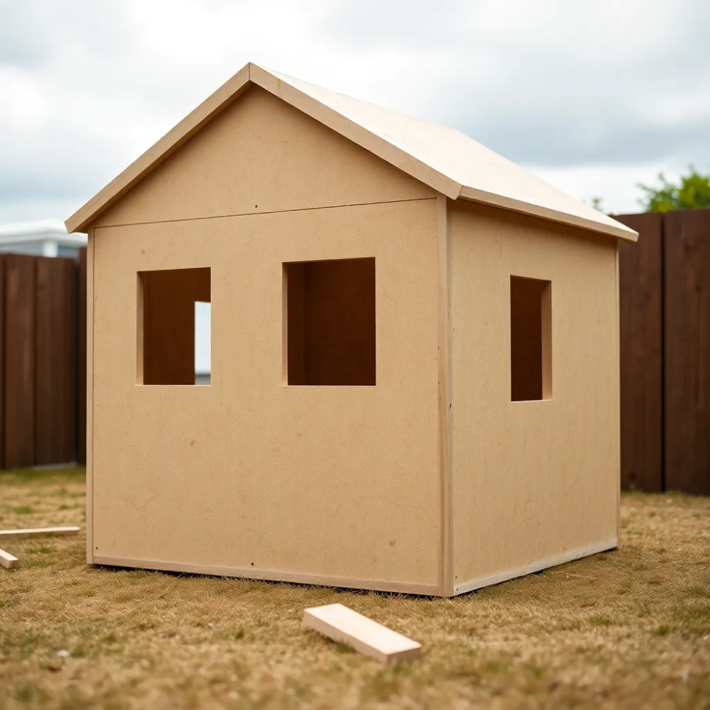 Domek z płyty OSB dla dzieci