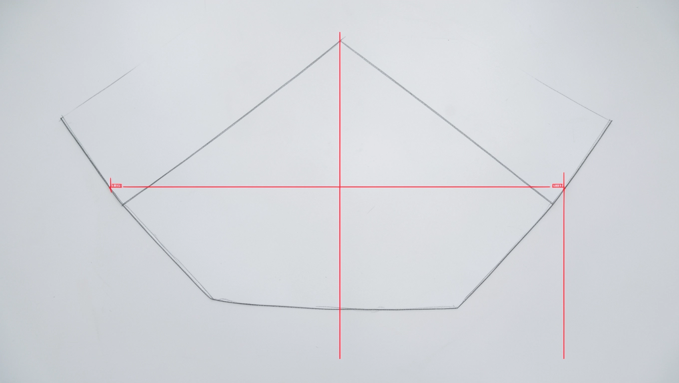 Dopasowanie wymiarów do skośnej ściany