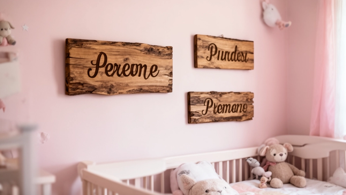 Drewniane Napisy na ścianę imiona