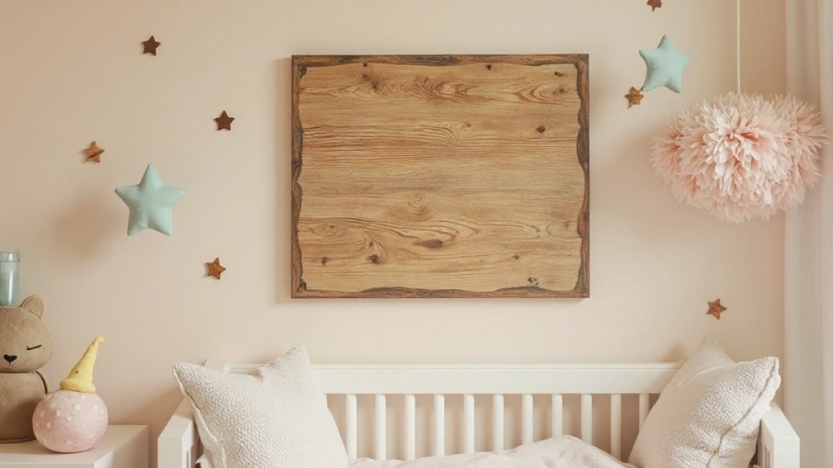 Drewniany napis na ścianę do pokoju dziecka