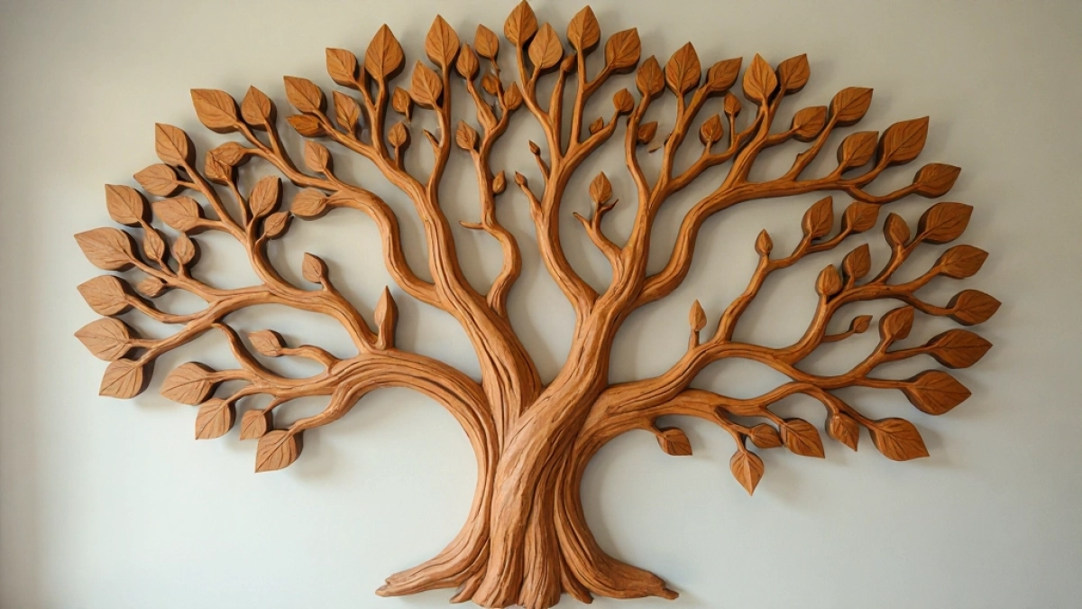 Drzewo genealogiczne na ścianę Drewniane