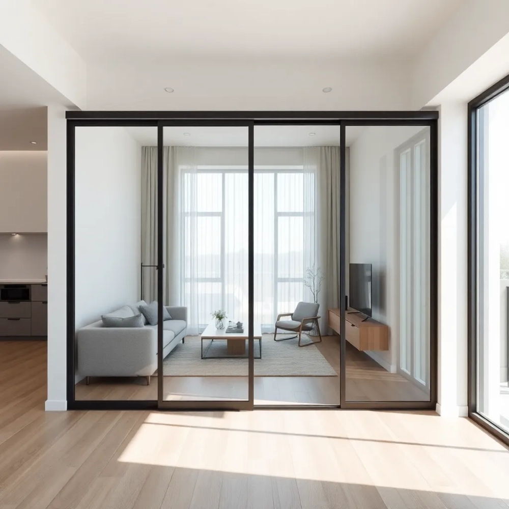 Drzwi przesuwne jako ścianka działowa