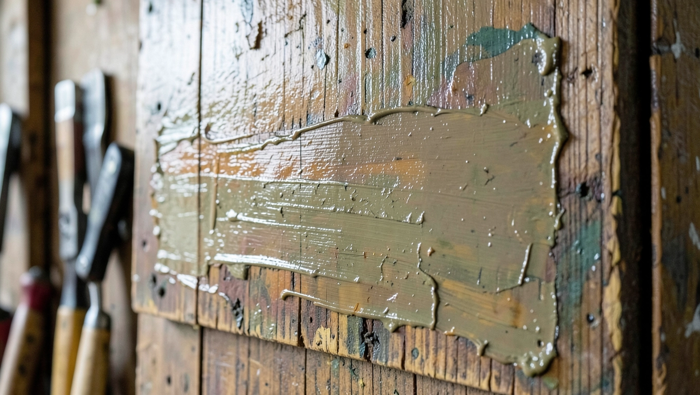 Farby olejne na lamperię w warsztacie