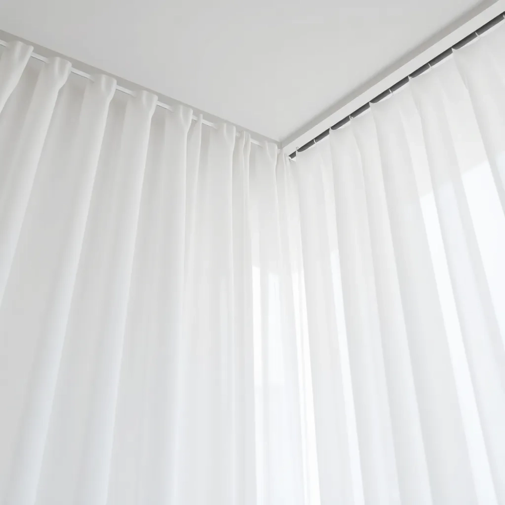 Firany na szynie sufitowej