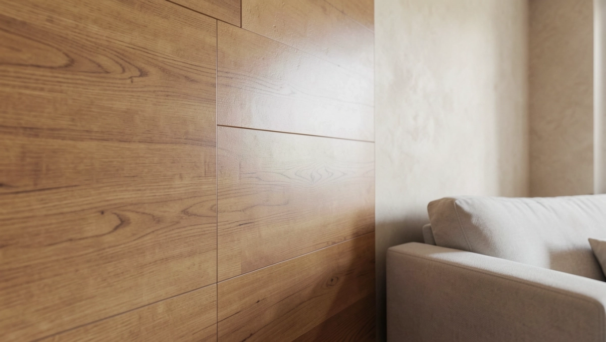 Fornir drewniany na ścianę