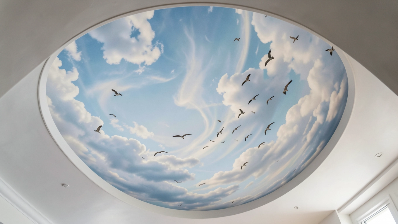 Fototapeta na skosach sufitowych