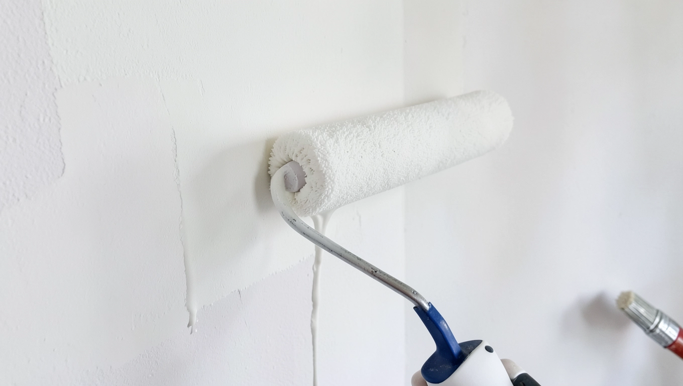 Gruntowanie nowych ścian farbą akrylową