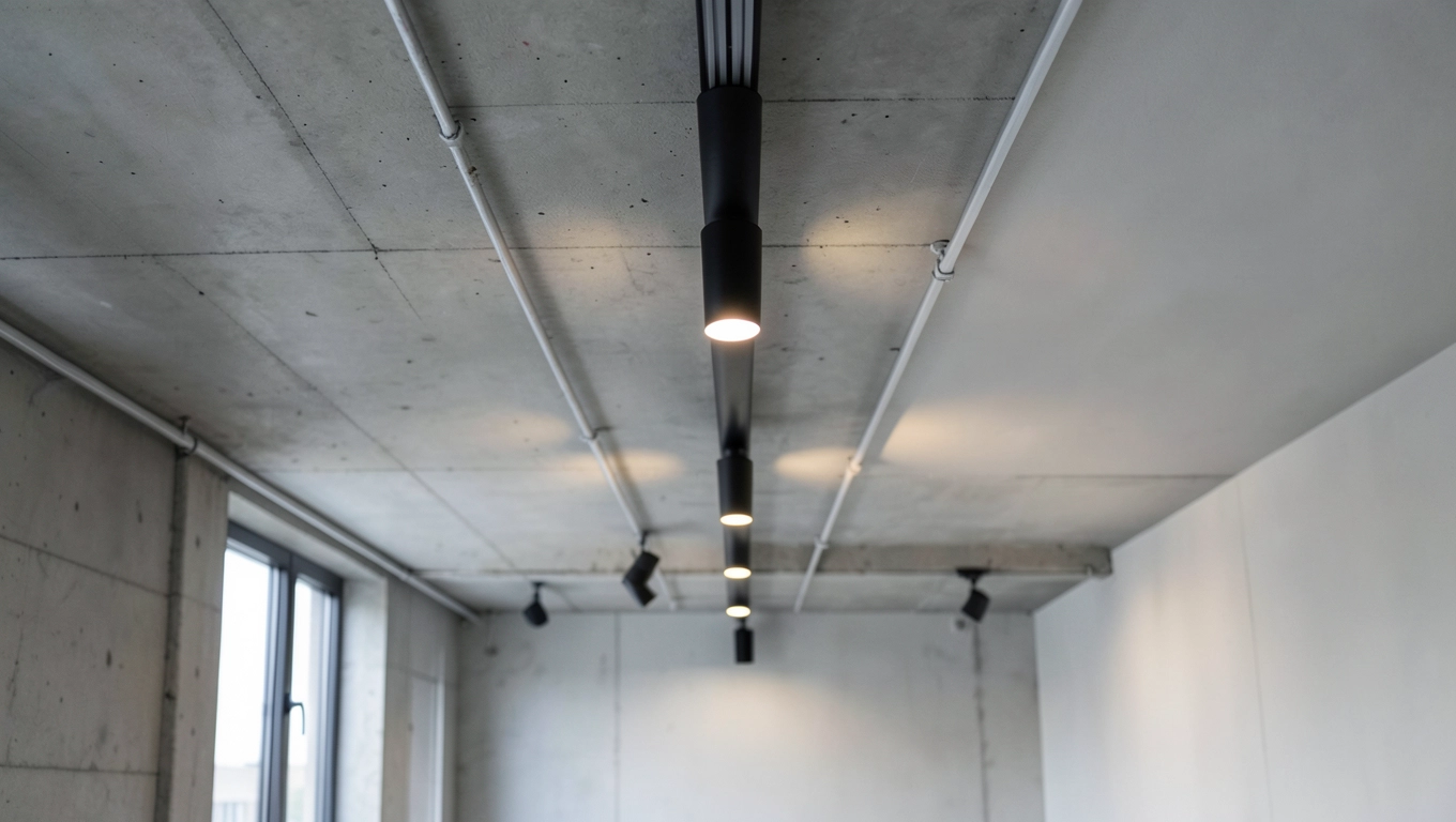 halogeny sufitowe na listwie w stylach wnętrz