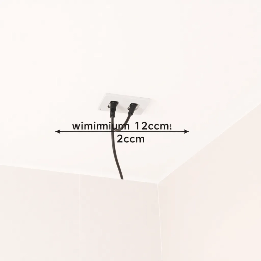 Ile cm od sufitu kable