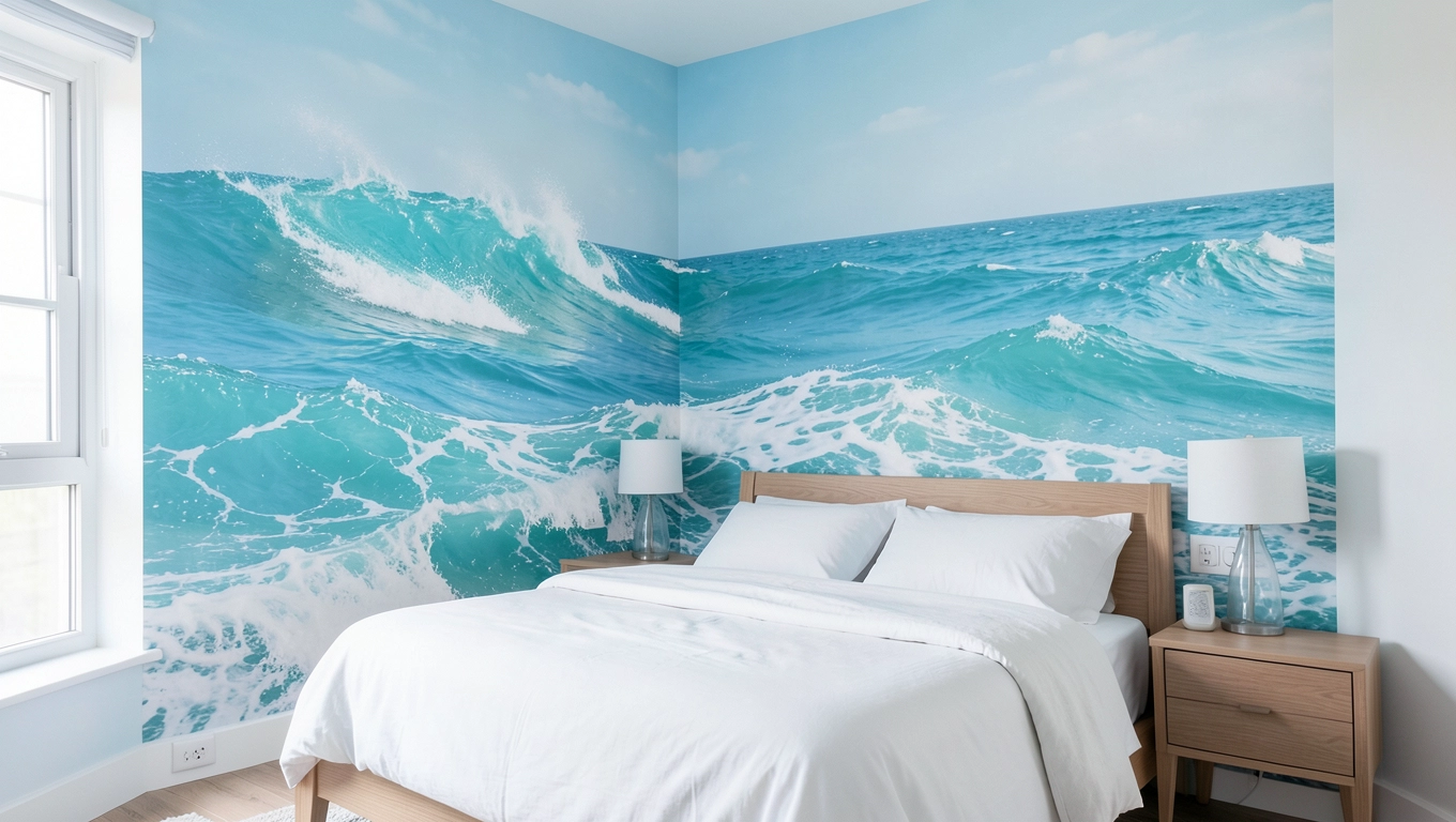 Inspiracje fototapetami w sypialni