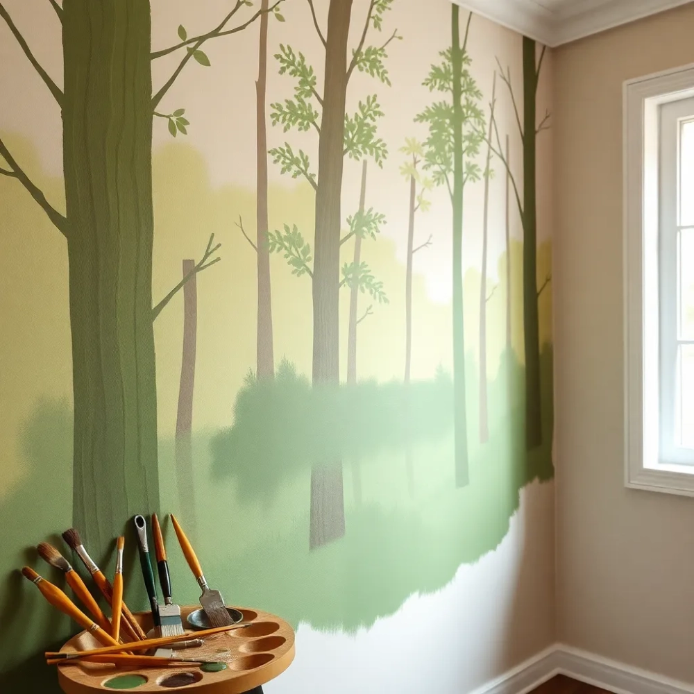 Jak namalować las na ścianie