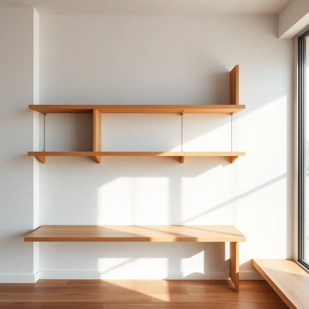 Jak rozmieścić półki na ścianie