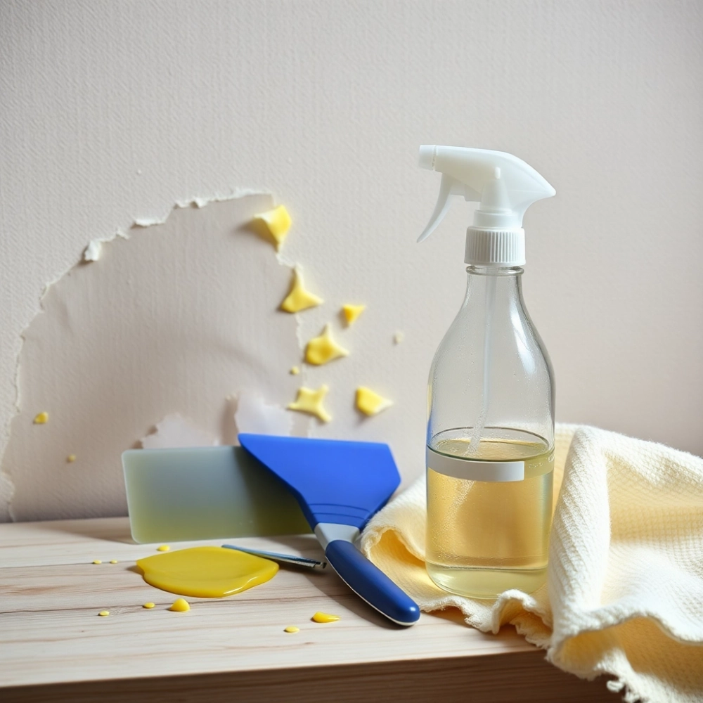 Jak usunąć klej po tapecie samoprzylepnej