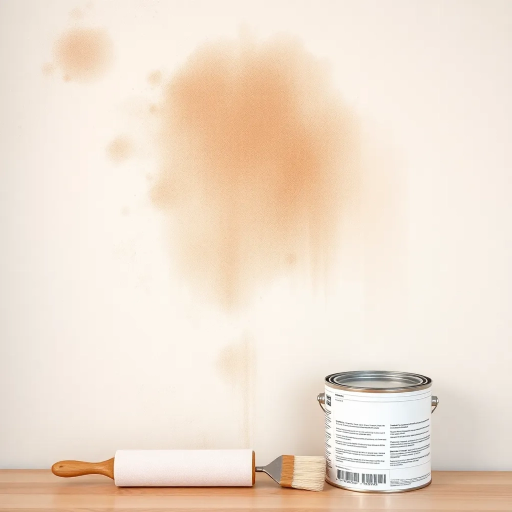 jak zamalować plamy na ścianie