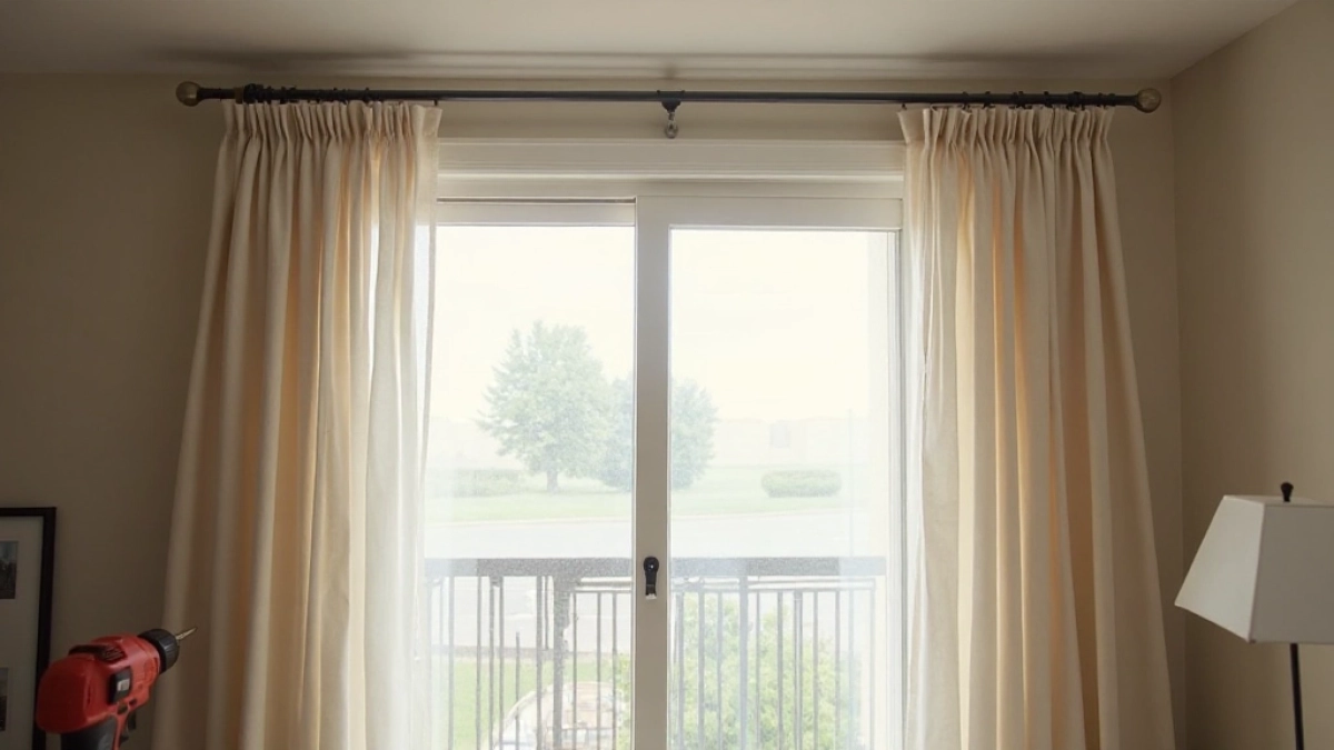 Jak zamontować karnisz na balkonie