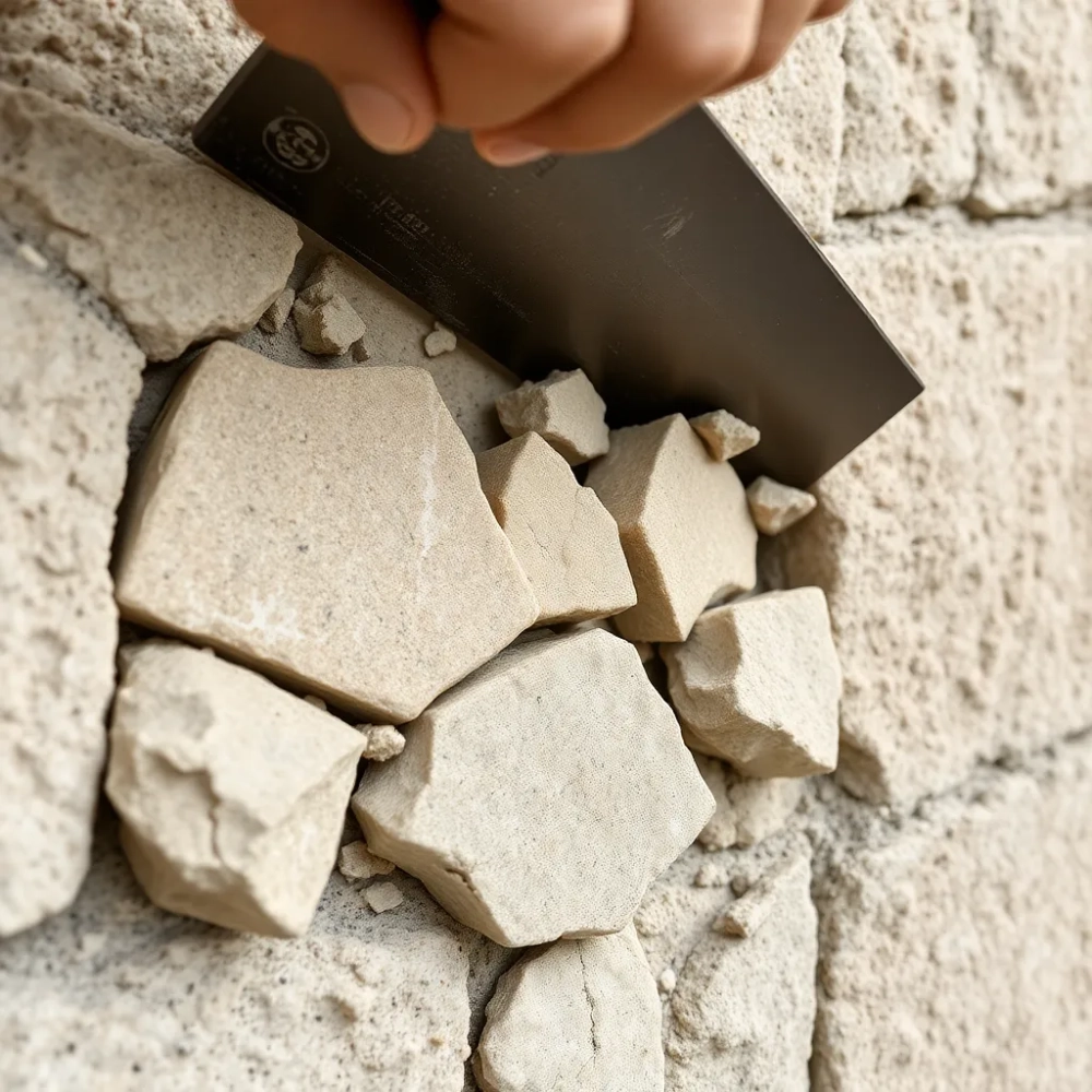 Jak zdjąć kamień dekoracyjny ze ściany