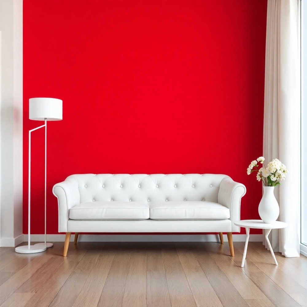 Jaki kolor pasuje do czerwonego na ścianie