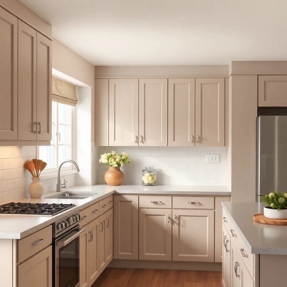Jaki kolor ścian do beżowych mebli w kuchni