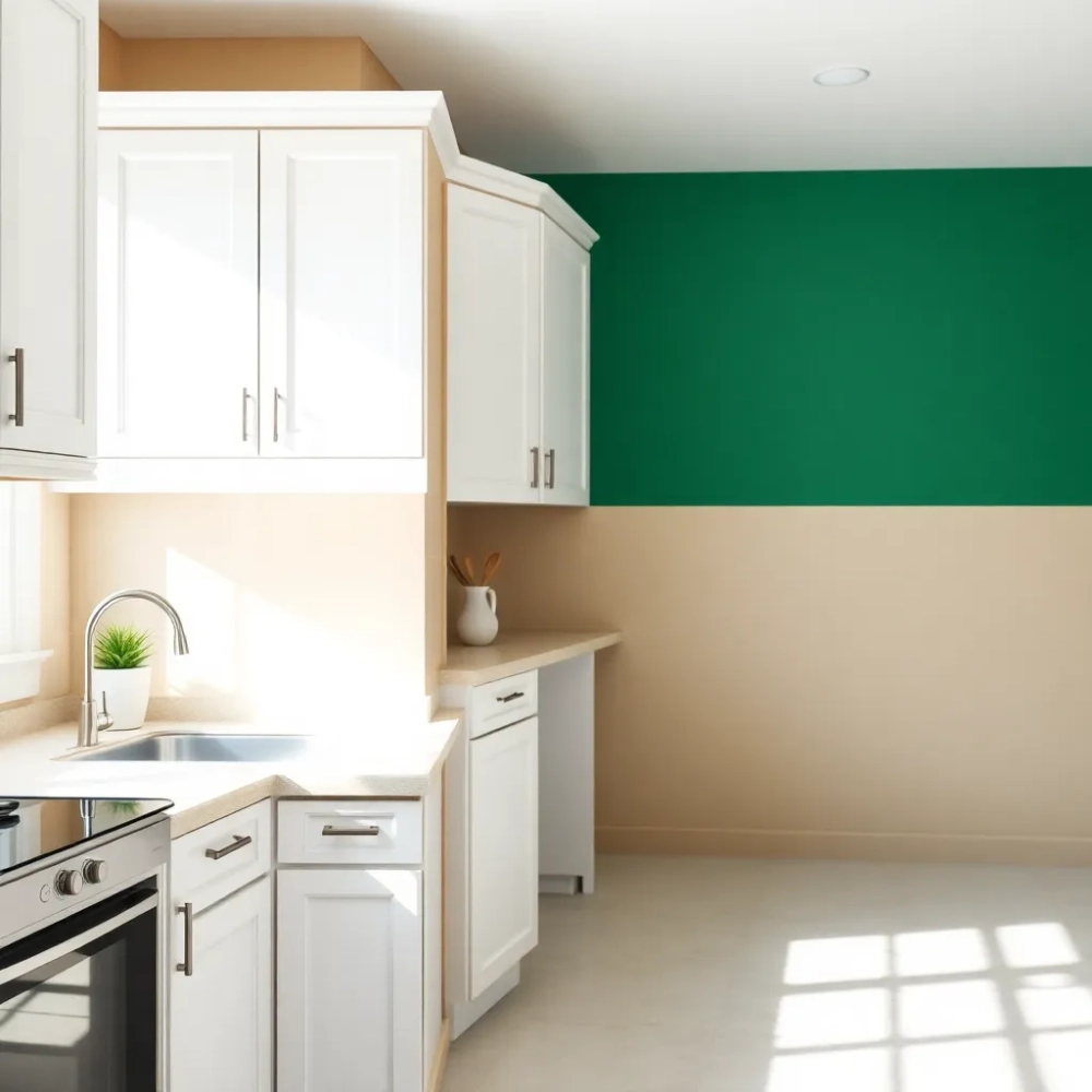 Jaki kolor ścian do kuchni z białymi meblami