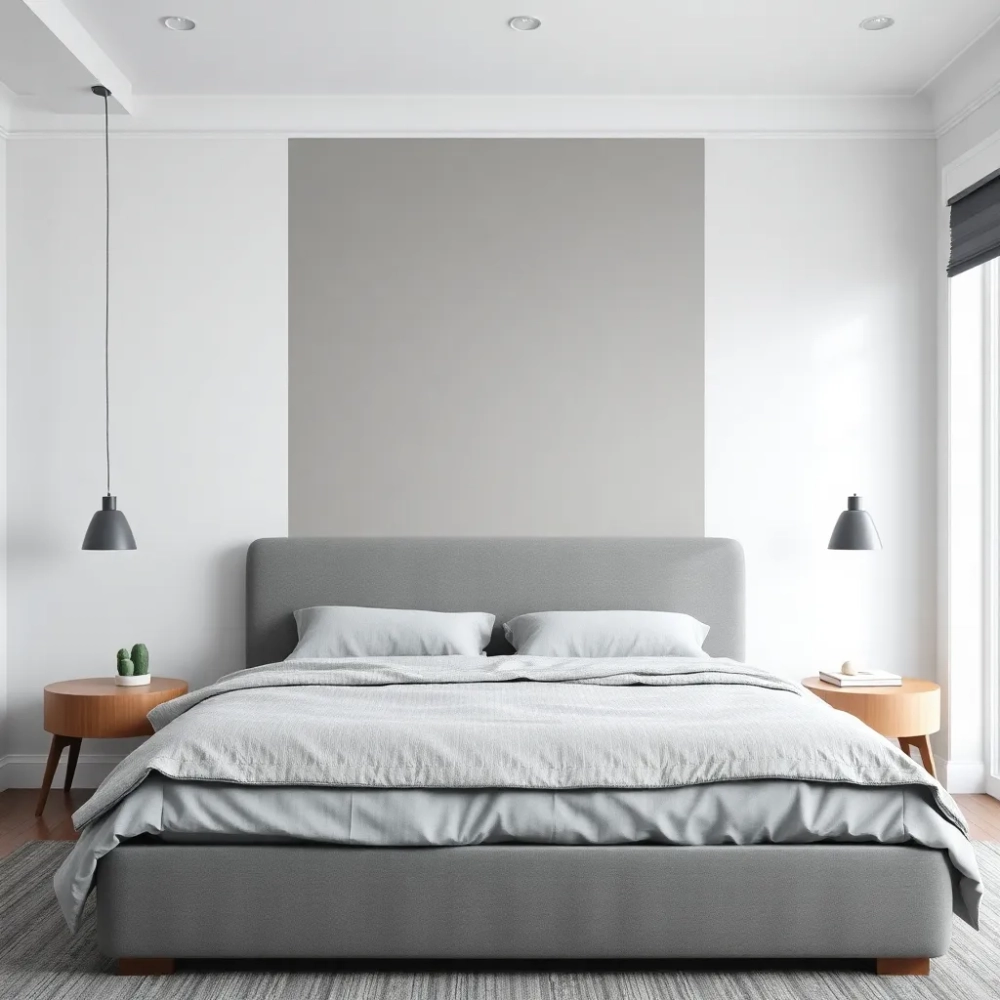 Jaki kolor ścian do szarego łóżka