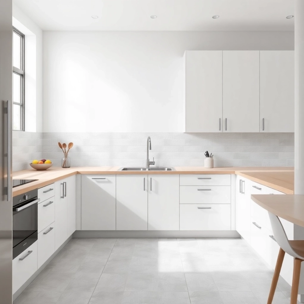 Jaki kolor ścian do szarych płytek w kuchni