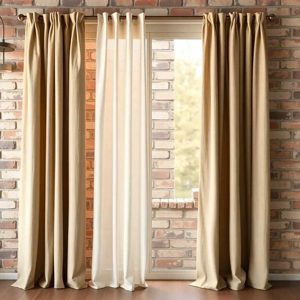 Jakie zasłony do ściany z cegły