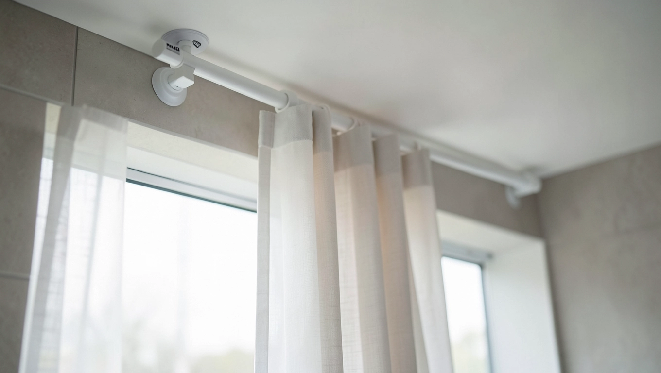 Karnisz bezinwazyjny sufitowy