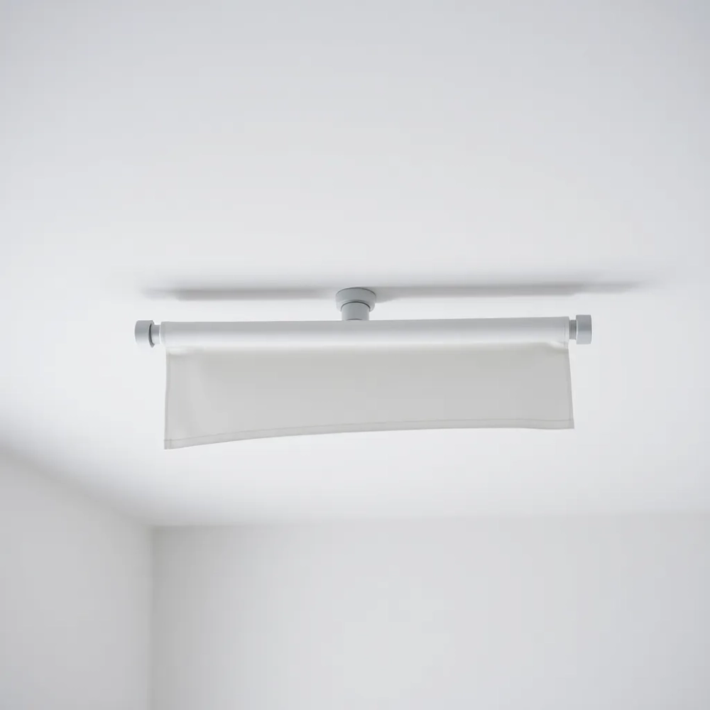 Karnisz sufitowy pojedynczy z maskownicą