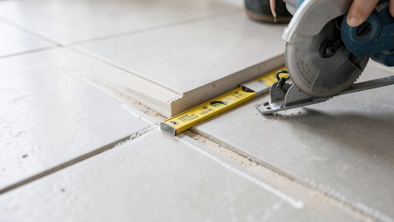 Krok po kroku: łączenie płytek z panelami bez listwy