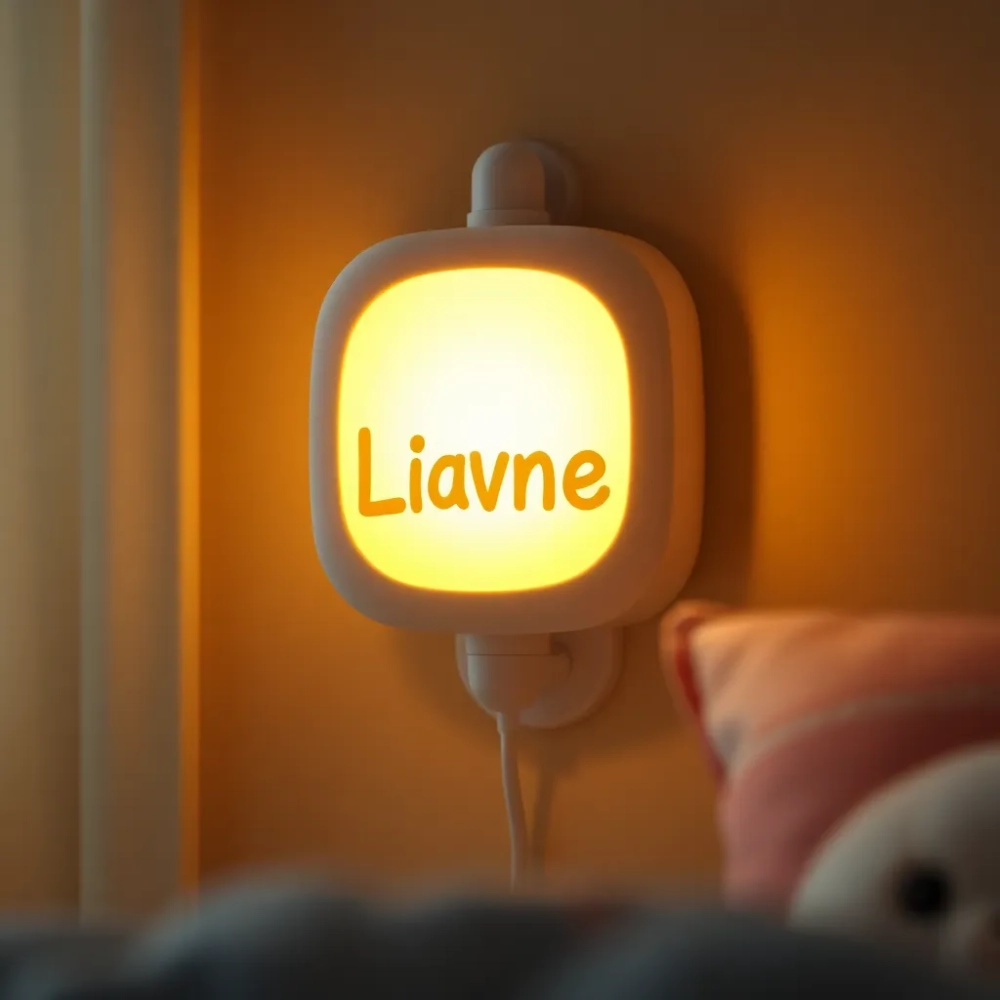 Lampka nocna dla dzieci na ścianę z imieniem