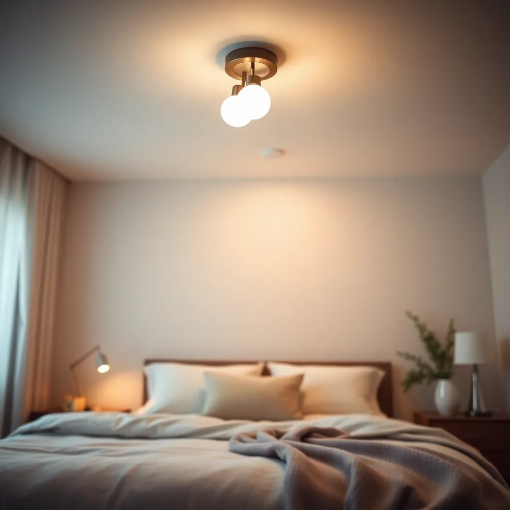 Lampy sufitowe do sypialni inspiracje