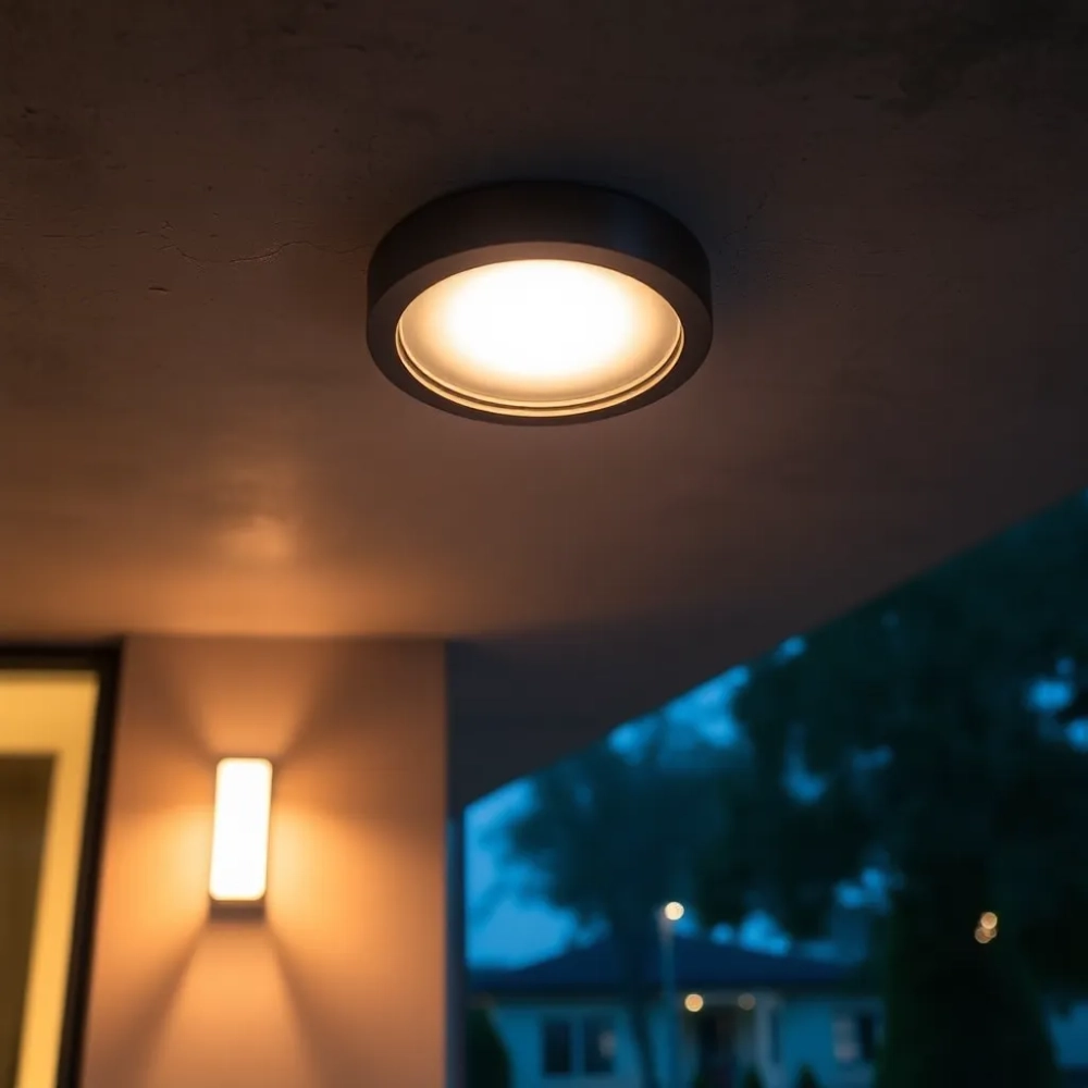 Lampy sufitowe z czujnikiem ruchu zewnętrzne