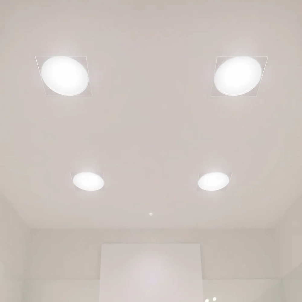 Lampy wpuszczane w sufit do łazienki