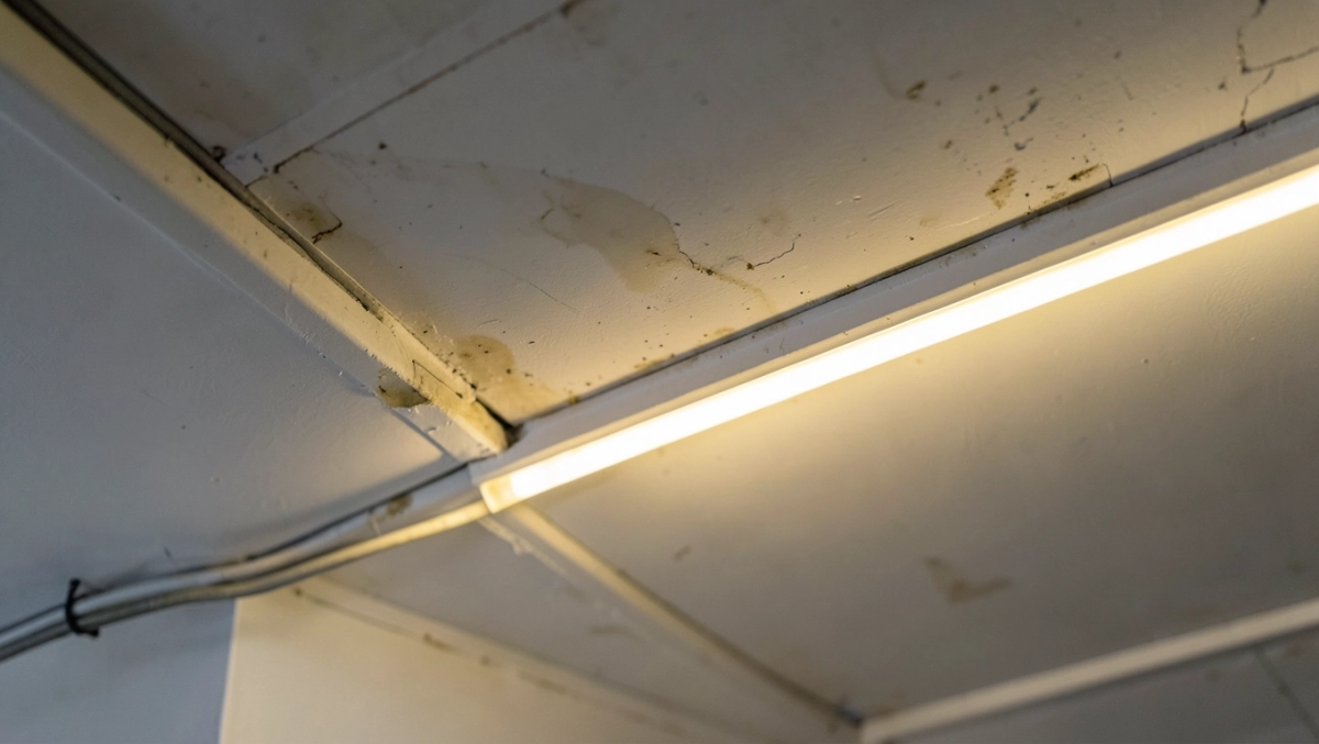 listwa led w suficie podwieszanym