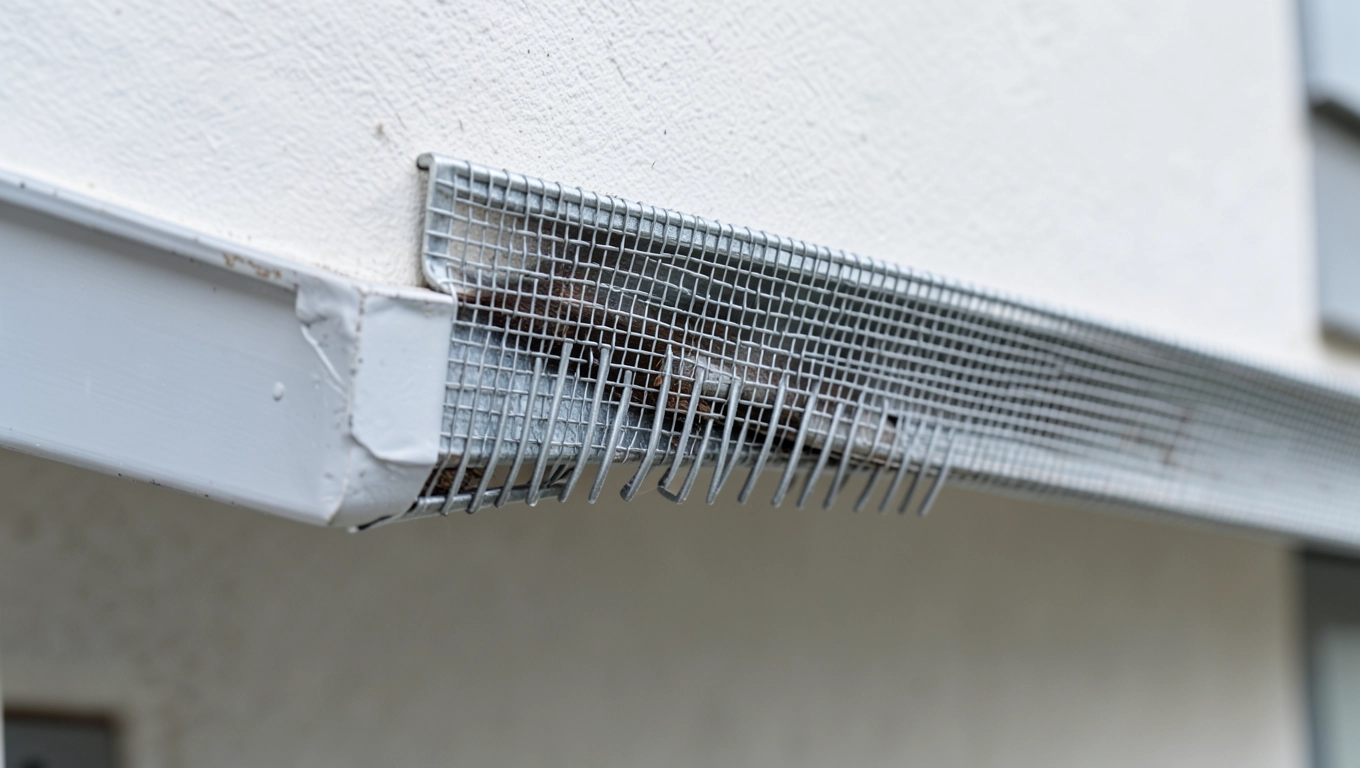 Listwa z siatką i grzebieniami blokuje dolne krawędzie