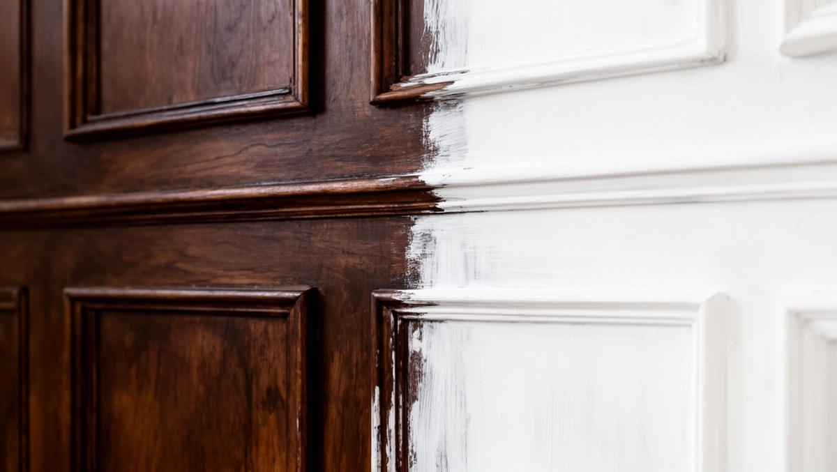 malowanie boazerii drewnianej