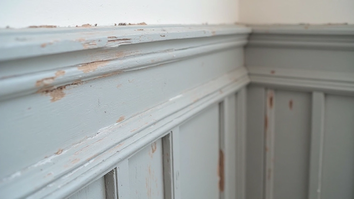 Malowanie boazerii na szaro