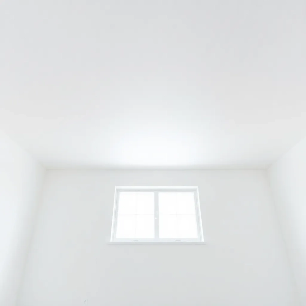 Malowanie sufitu równolegle do okna