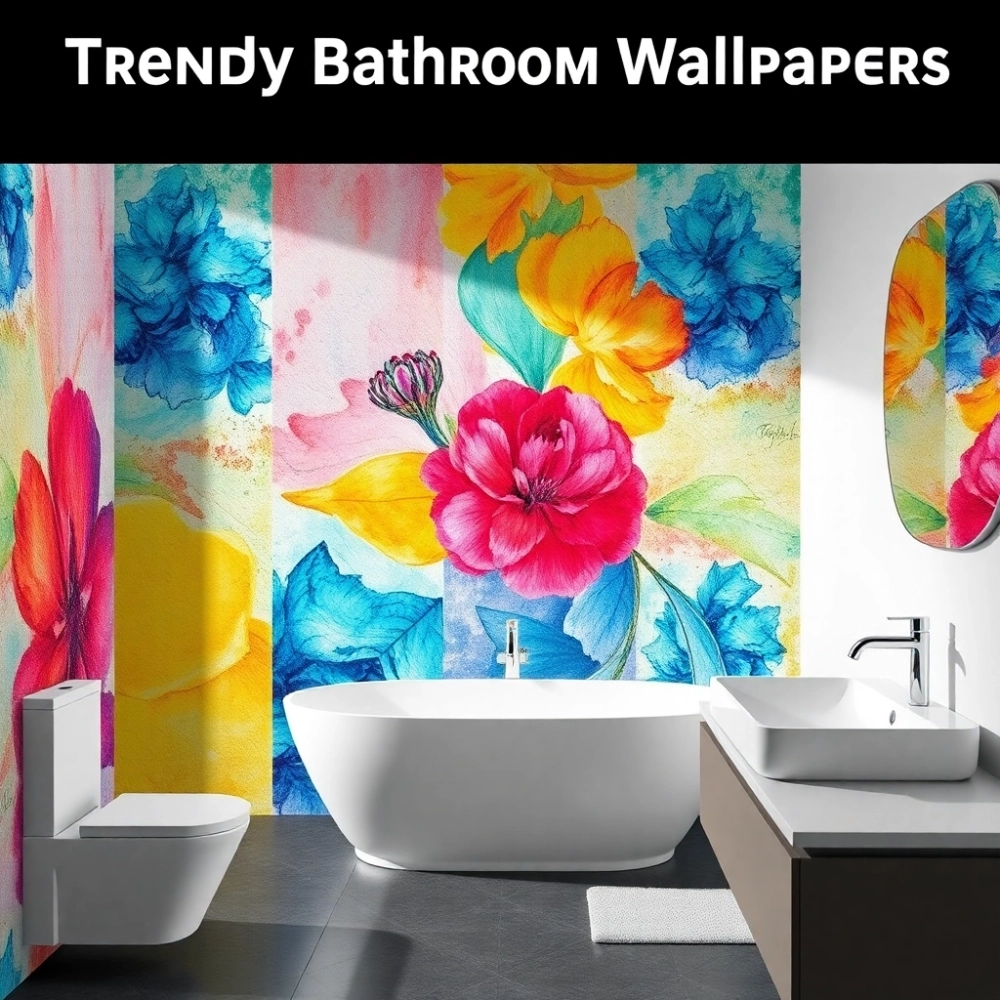 Modne tapety do łazienki