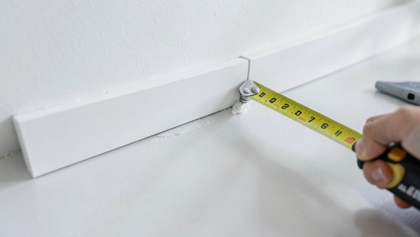 montaż białych listew przypodłogowych MDF