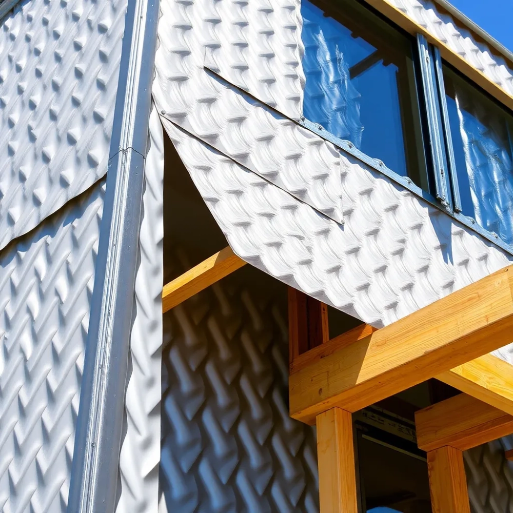 Montaż blachy trapezowej na ścianie