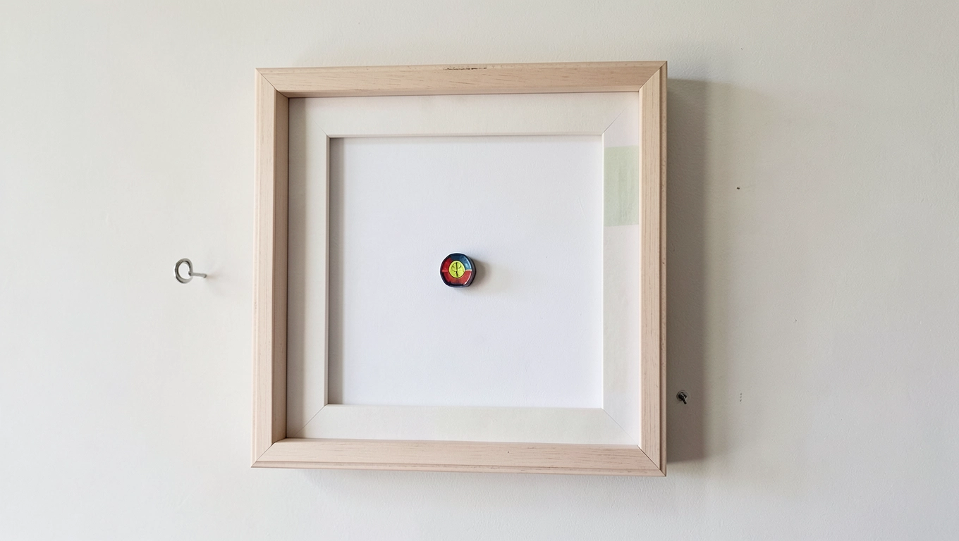 Montaż fototapety w ramce