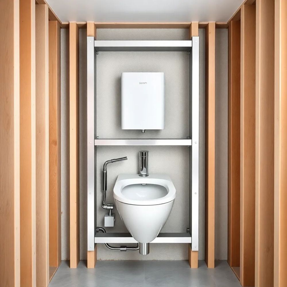 montaż geberitu w ścianie gk